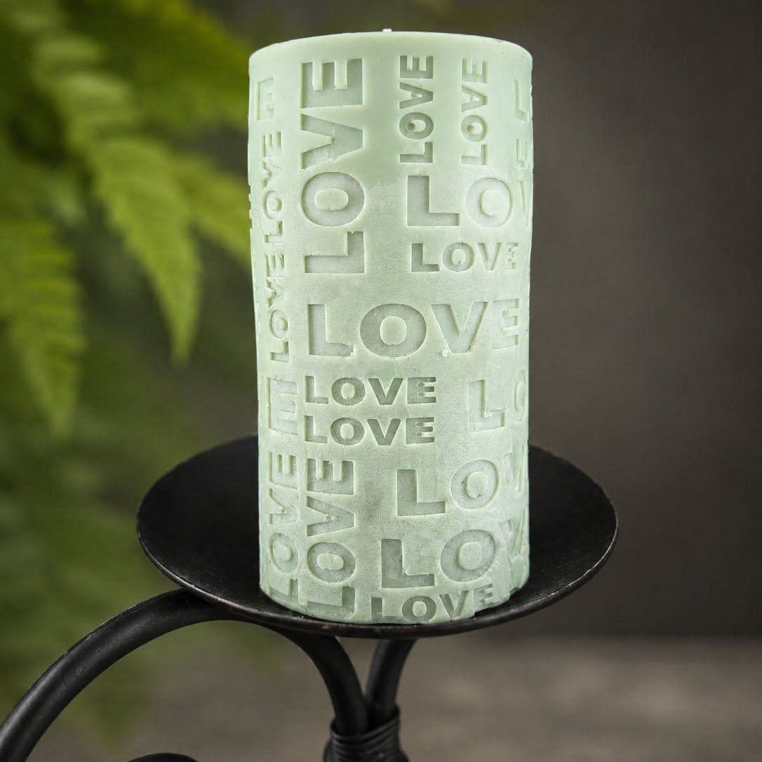 Custom LOVE Pillar Candle